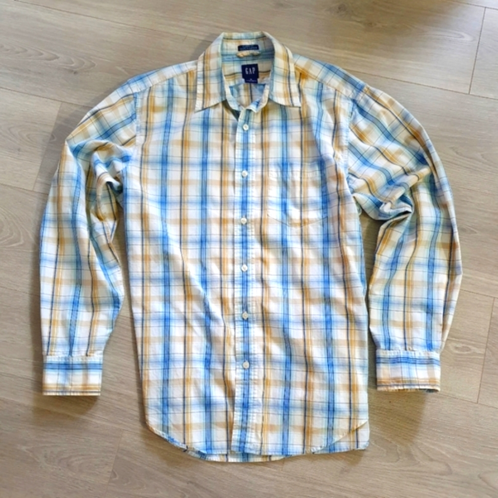 Mens Gingham Dress Shirt